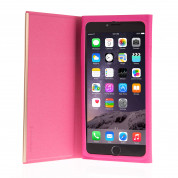 SwitchEasy Wrap Folio Case - кожен калъф и поставка за iPhone 6 Plus, iPhone 6S Plus (розов) 2