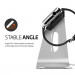 Spigen Watch Stand S330 - стабилна алуминиева поставка за Apple Watch (сребрист-черен) 7