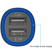 Kanex 2X USB Car Charger - зарядно за кола с 2 USB изхода и 2 Lightning кабела за Apple устройства с Lightning конектор 1