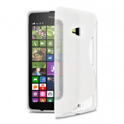 S-Line Cover Case - силиконов (TPU) калъф за Microsoft Lumia 535 (прозрачен)