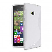S-Line Cover Case - силиконов (TPU) калъф за Microsoft Lumia 535 (бял)
