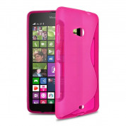 S-Line Cover Case - силиконов (TPU) калъф за Microsoft Lumia 535 (розов)