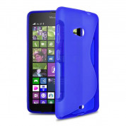 S-Line Cover Case - силиконов (TPU) калъф за Microsoft Lumia 535 (син)