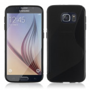 S-Line Cover Case - силиконов (TPU) калъф за Samsung Galaxy S6 Edge (черен)