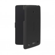 LG Quick Flip Case CCF-420 - оригинален кожен калъф, тип портфейл за LG G Pad 7 (черен) 1
