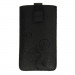 Telone Deko 1 Pouch Size 13 - вертикален кожен калъф, тип джоб с лента за издърпване за мобилни телефони (черен) 5