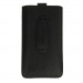 Telone Deko 1 Pouch Size 13 - вертикален кожен калъф, тип джоб с лента за издърпване за мобилни телефони (черен) 2