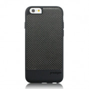 Prodigee Carbon Fusion Case - поликарбонатов слайдер кейс с карбонов слой и покритие за дисплея за iPhone 6, iPhone 6S (черен)