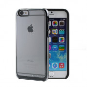 Prodigee View Case - хибриден кейс и покритие за дисплея за iPhone 6, iPhone 6S (прозрачен с черна рамка и сребристи бутони)