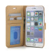 Prodigee Wallegee+ Case - кожен калъф, тип портфейл с отделящ се кейс и поставка за iPhone 6, iPhone 6S (златист) 3