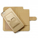 Prodigee Wallegee+ Case - кожен калъф, тип портфейл с отделящ се кейс и поставка за iPhone 6, iPhone 6S (златист) 1