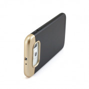 Prodigee Accent Case - поликарбонатов слайдер кейс за Samsung Galaxy S6 (черен-златист) 6