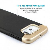 Prodigee Accent Case - поликарбонатов слайдер кейс за Samsung Galaxy S6 (черен-златист) 2