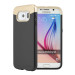 Prodigee Accent Case - поликарбонатов слайдер кейс за Samsung Galaxy S6 (черен-златист) 1