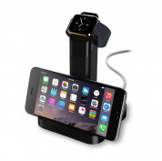 Griffin WatchStand Charging Dock - поставка за Apple Watch и iPhone (черен)