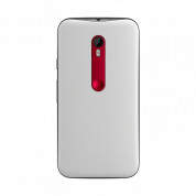Motorola Shell Cover Case - оригинален резервен капак за Motorola Moto G3 (бял)