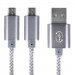 4smarts ForkCord Duo Micro-USB Data Cable - качествен microUSB кабел за мобилни устройства с microUSB вход (сребрист) 1
