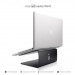 Elago L2 STAND - дизайнерска алуминиева поставка за MacBook и преносими компютри (черна) 2