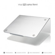 Elago L2 STAND - дизайнерска алуминиева поставка за MacBook и преносими компютри (сребриста) 2