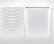 SwitchEasy RibCage - кожен калъф за iPad (първо поколение) предлагащ изключителна защита (бял) 1