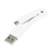 4smarts FoldLink Micro-USB Mini Cable - компактен сгъваем microUSB кабел за мобилни устройства с microUSB вход (бял) 1