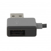 4smarts StackWire Micro-USB Data Cable 1m - компактен microUSB кабел с USB изход за мобилни устройства с microUSB вход (черен-сив) 1
