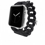 Casemate Turnlock Strap - дизайнерска еластична каишка за Apple Watch 38мм (черен)