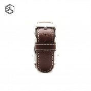 SLG G6 Stripe Leather - дизайнерска кожена каишка за Apple Watch 38мм, 40мм(кафяв) 1