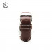 SLG G6 Stripe Leather - дизайнерска кожена каишка за Apple Watch 38мм, 40мм(кафяв) 2