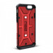 Urban Armor Gear Scout - удароустойчив хибриден кейс + HD покритие за iPhone 6, iPhone 6S (червен) 6