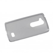 Ultra-Slim Case - тънък силиконов (TPU) калъф (0.3 mm) за LG Leon (черен-прозрачен)