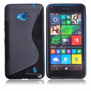 S-Line Cover Case - силиконов (TPU) калъф за Microsoft Lumia 640 (черен)