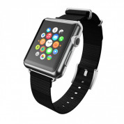 Incipio Nato Style Strap Watch Band - класическа каишка за Apple Watch 42мм, 44мм, 45мм, Ultra 49мм (черен-сребрист) 3