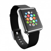 Incipio Premium Leather Watch Band - класическа кожена каишка за Apple Watch 38мм, 40мм, 41мм (черен)