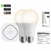 Belkin WeMo Lighting LED Starter-Set Wemo LINK + 2 LED Bulbs (white) F5Z0489vf 1
