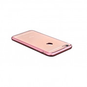 Devia Glitter Case - силиконов (TPU) калъф за iPhone 6 Plus, iPhone 6S Plus (розов-прозрачен) 3