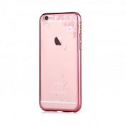 Devia Vivid Case - поликарбонатов кейс за iPhone 6, iPhone 6S (с кристали Сваровски) (розов)