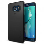 Spigen Thin Fit Case - качествен кейс за Samsung Galaxy S6 Edge Plus (черен)