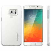 Spigen Thin Fit Case - качествен кейс за Samsung Galaxy S6 Edge Plus (бял) 3