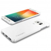 Spigen Thin Fit Case - качествен кейс за Samsung Galaxy S6 Edge Plus (бял) 2