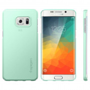 Spigen Thin Fit Case - качествен кейс за Samsung Galaxy S6 Edge Plus (син) 3