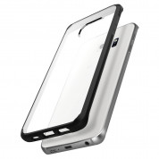 Spigen Ultra Hybrid Case - хибриден кейс с висока степен на защита и покритие за задния панел за Samsung Galaxy S6 Edge Plus (прозрачен-черен) 6
