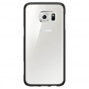 Spigen Ultra Hybrid Case - хибриден кейс с висока степен на защита и покритие за задния панел за Samsung Galaxy S6 Edge Plus (прозрачен-черен) 4