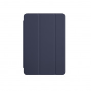 Apple Smart Cover - оригинално полиуретаново покритие за iPad mini 4 (тъмносин)