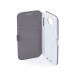 Wallet Flip Case - кожен калъф, тип портфейл и поставка за Samsung Galaxy S6 Edge Plus (бял) 1