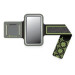 Gaiam Armband Small - спортен калъф за ръката за смартфони с дисплеи от 4.1 до 4.8 инча (черен-зелен) 1