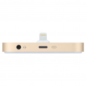 Apple iPhone Lightning Dock - оригинална универсална док станция за iPhone и iPod с Lightning (златист) 4