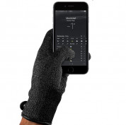 Mujjo Single Layered Touchscreen Gloves Size M - качествени зимни ръкавици за тъч екрани (черен)
