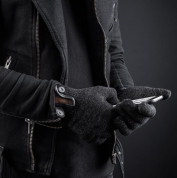 Mujjo Single Layered Touchscreen Gloves Size M - качествени зимни ръкавици за тъч екрани (черен) 7