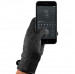 Mujjo Double Layered Touchscreen Gloves Size S - двуслойни качествени зимни ръкавици за тъч екрани (черен) 1